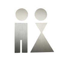 Phos - WC Piktogramm, Frau und Mann