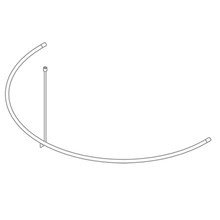 Phos - Wandgarderobe, gebogen - Deckenab