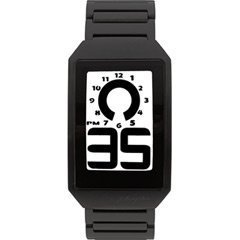 Phosphor e-Ink Armbanduhr All Black Meta