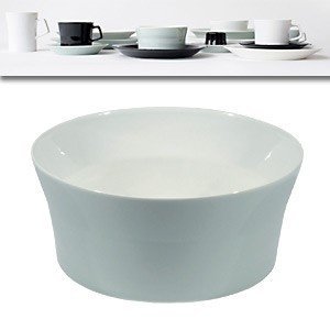 PIU Schüssel 20 cm aus Porzellan, Grau