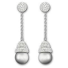 Piano Light Gray Pearl Ohrhänger