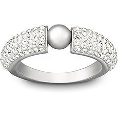 Piano Light Gray Pearl Ring
