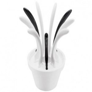 Pic Up, Party-Piekser-Set schwarz weiss 