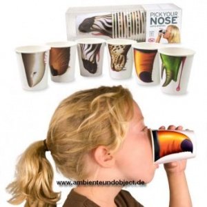 Pick Your Nose Animals Party Becher