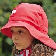 Pickapooh - Baby-Sonnenhut Feuerwehr rot