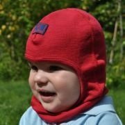 Pickapooh - Sturmhaube Bosse rot aus Wol