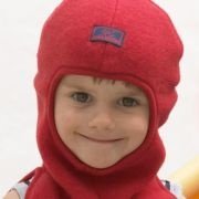 Pickapooh - Sturmhaube Fleece rot, kbT