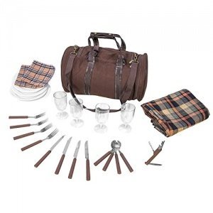 Picknick Tasche inkl. Geschirr für 4 Personen