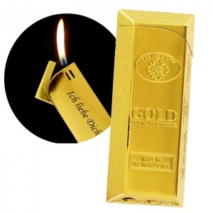 Piezo-Feuerzeug *Gold & Fire´´