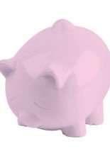 Piggy Bank Coin Bank chrome green