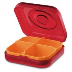 Pillenbox Well.Com transparent rot