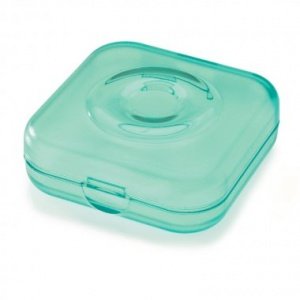 Pillenbox Well.Com transparent türkis