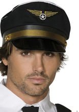 Pilotenmütze schwarz