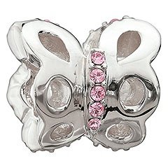 Pink Butterfly Bead