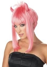 Pink Devil Teufel Perücke