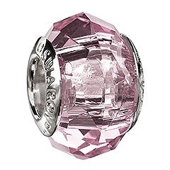 Pink Faceted Bead, L