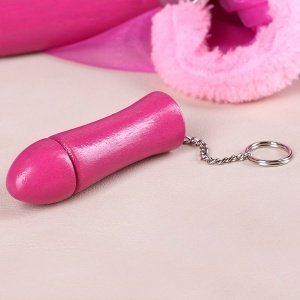 Pinker Dildo-Schlüsselanhänger