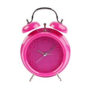 Pinker Retro-Wecker *Twin Bell*