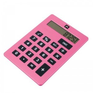 Pinker XXL-Taschenrechner