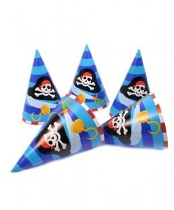 Pirat: Partyhüte - 8 x Spass für Piraten