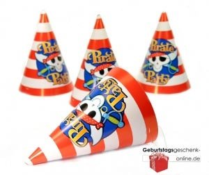 Pirat: Partyhüte - 8 x Spass für Piraten