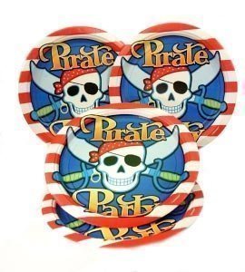 Pirat: Partyteller - 8 Stück für kleine 