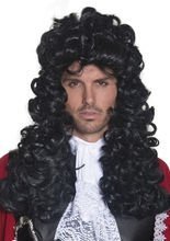 Piraten-Perücke deluxe, schwarz