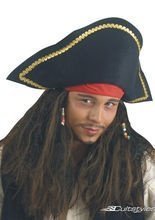 Piratenhut mit Haaren