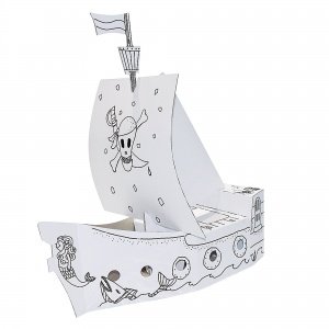 Piratenschiff zum Bemalen