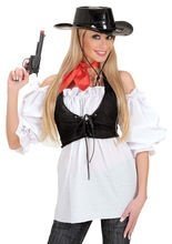 Piratin Bluse, weiß