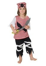 Piratin Piratenmädchen Kinderkostüm rot-