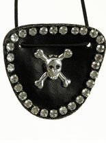 Piratin Strass-Augenklappe schwarz