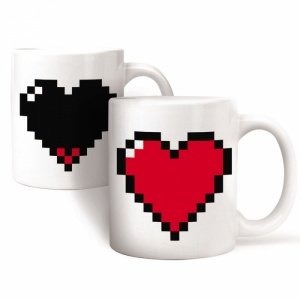 Pixel Herz - Farbwechseltasse