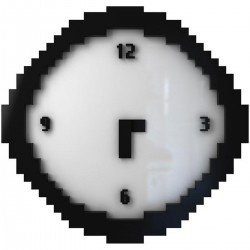 Pixel Wanduhr