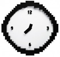 Pixel Wanduhr