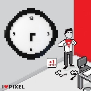 Pixel Wanduhr