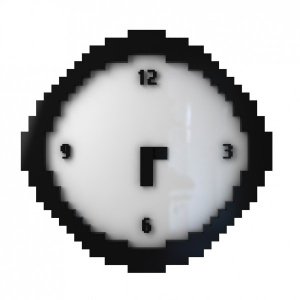 Pixel Wanduhr