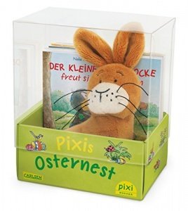 Pixis Osternest mit Stoffhase