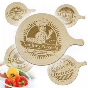 Pizzabrett mit Ihrer Gravur