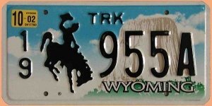 PKW-Kennzeichen aus Wyoming Devils Mount