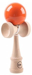 PLAY Kendama Pro K Holz-Kugelfangspiel in Profi-Qualität, orange