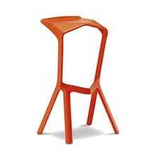 Plank - Miura Stool - reinorange (RAL 20