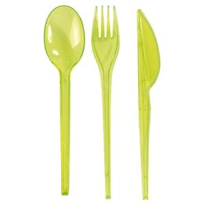 Plastikbesteck Onda, kiwi, 30 tlg.