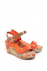 Plateau Riemchen-Sandalette