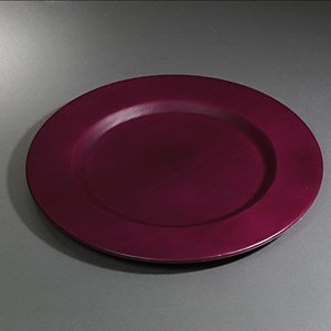 Platz-Teller aus Holz, Bordeaux