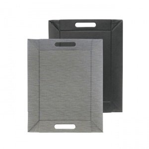 Platzset Freeform klein schwarz/grau