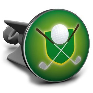Plopp Waschbeckenstöpsel Golfwappen grün