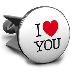 Plopp Waschbeckenstöpsel I Love You