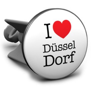 Plopp Waschbeckenstöpsel I love Düsseldo
