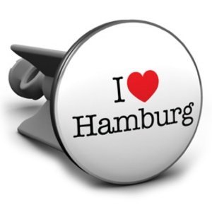 Plopp Waschbeckenstöpsel I love Hamburg